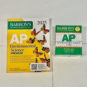 AP Environmental Science Barrons Study Book and Notecards